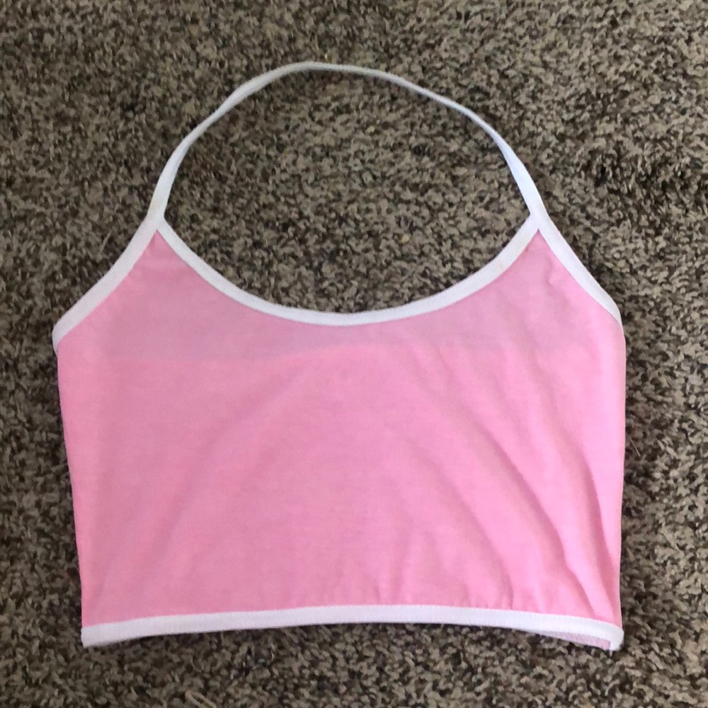 Pink crop top